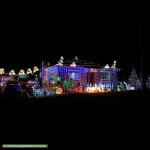 Christmas Light display at 17 Elizabeth Street, Bracknell