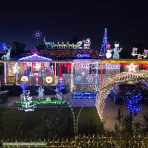 Christmas Light display at 27 Galloway Street, Busby