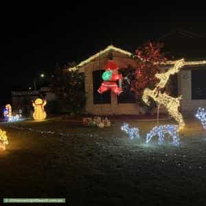 Christmas Light display at 24 Falabella Crescent, Eaton