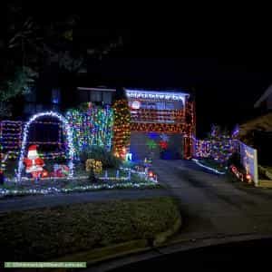 Christmas Light display at 4 Arnott Court, Wheelers Hill