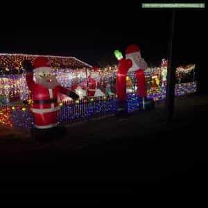Christmas Light display at 4 Patricia Street, Millgrove