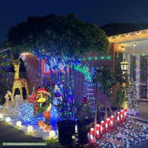 Christmas Light display at 5 Beckett Street, Chadstone