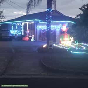 Christmas Light display at 6 Alpine Court, Vermont South
