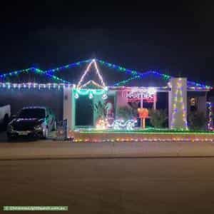Christmas Light display at 27 Majorelle Way, Eglinton