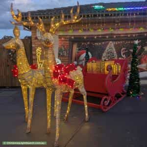 Christmas Light display at 4 Muirfield Close, Cranbourne