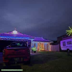 Christmas Light display at 3 Independence Rise, Kilsyth South