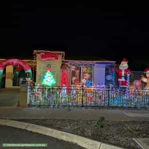 Christmas Light display at 16 West Parkway, Andrews Farm