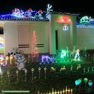 Christmas Light display at 14A Fulton Street, Gilles Plains