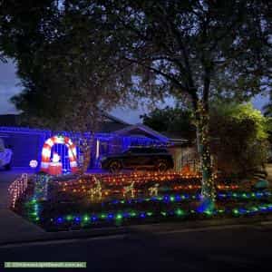 Christmas Light display at 31 Pebble Beach Grove, Seaford Rise