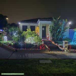 Christmas Light display at 1 Hargood Place, Cranbourne East
