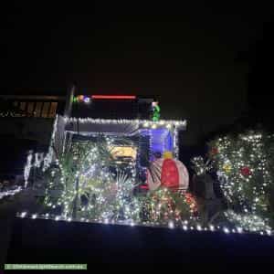 Christmas Light display at 83A Park Road, Cheltenham