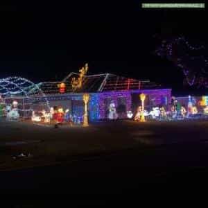 Christmas Light display at 32 Sports Avenue, Kilmore