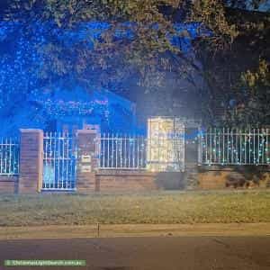 Christmas Light display at 19A Friendship Square, Cheltenham