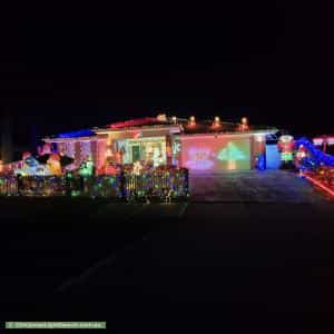 Christmas Light display at 13 Inglewood Avenue, Eynesbury