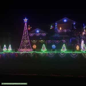 Christmas Light display at 8 Newport Gardens, Hillarys