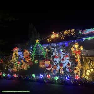 Christmas Light display at 44 Lindsay Pryor Street, Wright