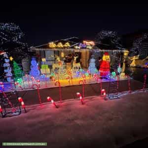 Christmas Light display at 19 Laurieton Road, Carnes Hill