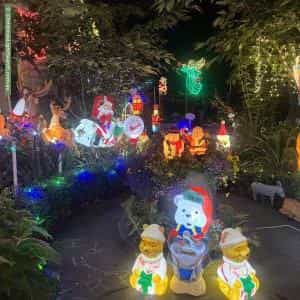 Christmas Light display at 27 Laurel Gr, Blackburn