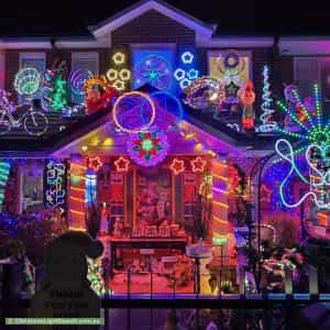 Christmas Light display at 24A Prospect Hill Road, Camberwell