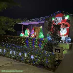 Christmas Light display at 53 Beltana Avenue, Googong