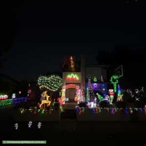 Christmas Light display at 13 York Street, Blackburn South