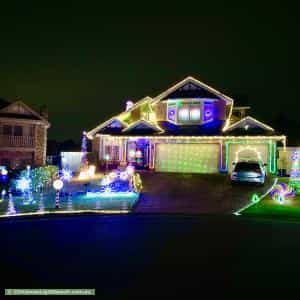 Christmas Light display at 22 Glenfern Close, West Pennant Hills