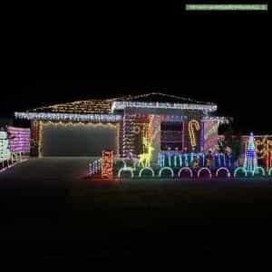 Christmas Light display at  Dana Street, Officer