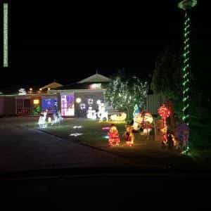 Christmas Light display at 31 Epsilon Close, Woodcroft