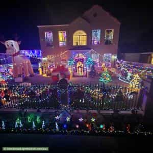 Christmas Light display at 9 Kintore Avenue, Kilburn