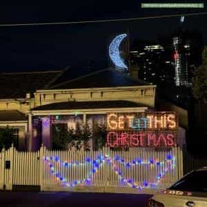 Christmas Light display at 104 Raglan Street, Port Melbourne