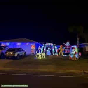 Christmas Light display at 169 Markeri Street, Mermaid Waters