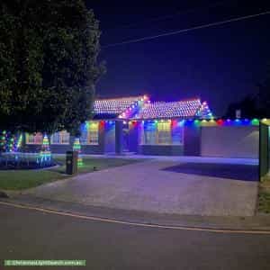 Christmas Light display at 39 Crozier Avenue, Newton