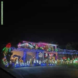 Christmas Light display at 87 Kurrajong Street, Windang