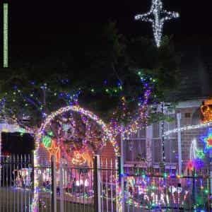 Christmas Light display at 8 Robertson Street, Port Kembla