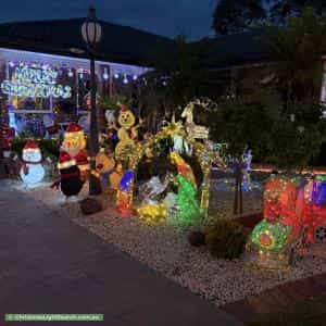 Christmas Light display at 9 Aenone Avenue, Noble Park
