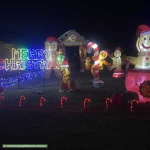 Christmas Light display at  11 Cordeaux Street, Louth Park