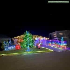 Christmas Light display at  62 Kirsten Circuit, Nirimba