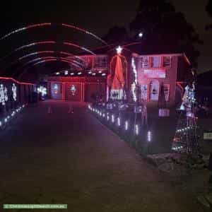 Christmas Light display at 10 Karinya Place, Kellyville