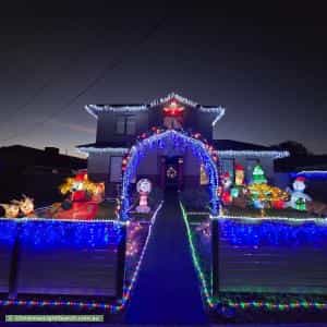 Christmas Light display at 15 White Avenue, Bayswater North