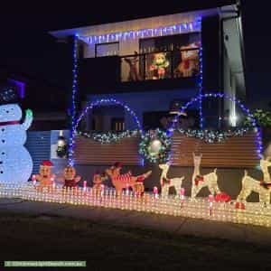 Christmas Light display at  110 Splendour Street, Rochedale