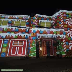 Christmas Light display at  12 Tullaroop Street, Duffy