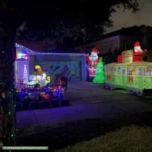 Christmas Light display at 37 Sutherland Avenue, Kew East