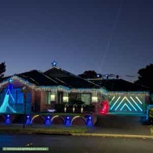 Christmas Light display at 55 Singleton Avenue, Kellyville Ridge