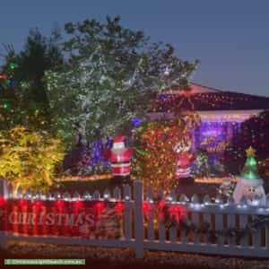 Christmas Light display at  76 New World Avenue, Trevallyn