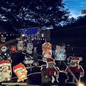 Christmas Light display at  19 Robert Lewis Court, Gordon