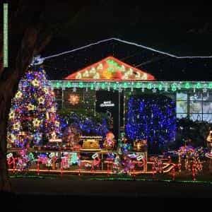 Christmas Light display at 12 Stayton Close, Deer Park