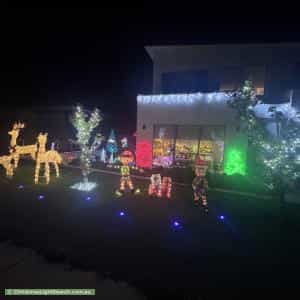 Christmas Light display at 6 Arney Close, Taylor