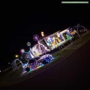 Christmas Light display at 2 Rensberg Way, Edmondson Park