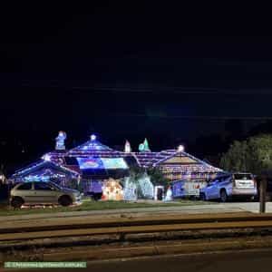 Christmas Light display at 361 Grenfell Road, Redwood Park