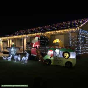 Christmas Light display at 7 Keysor Place, Milperra